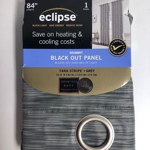 Eclipse Blackout Curtains 84x50 Tara Stripe